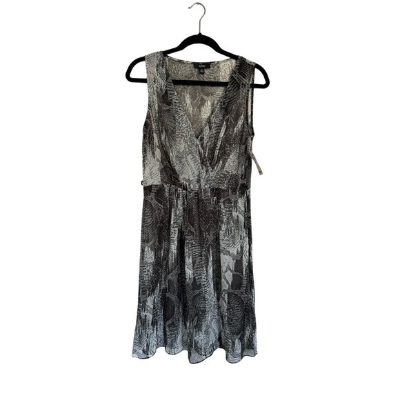 NWOT MSK Sheer Snake Print Dress Size 8 - Picture 1 of 5